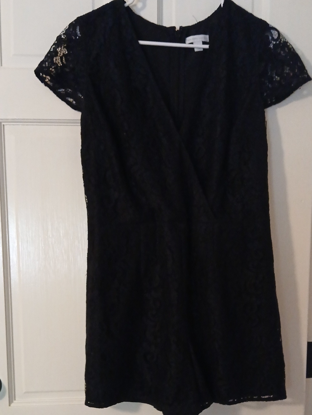 New York & Company Black Lace Romper